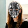 Beaupretty Vintage Full Face Halloween Mask Silver Venetian for Men and Women Scary Costume Party Mask for Masquerade Balls and Halloween Cosplay view 4