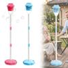 RAINPOT Street Lamp Bubble Tower with Lights, Rechargeable Standing Bubble Maker, Adjustable Height Street Light for Outdoor Garden, Patio, Wedding, Party and Event Decor (Blue+Red) view 1