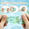 1Pc Ice Cube Squishy Stress Balls,Slow Rising Sensory Fidget Toy with Marine Shells Inside Square Soft Sensory Anxiety Relief Squeeze Cube for Adults Teens Kids(Green) view 4