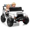 2 Seater Ride on Car Toy for Kids, 24V 4x4 Ride-on Truck, w/Parent Control, Soft Start, 3 Speed, 4-Wheeler Suspension, Bluetooth, LED Lights, Electric Car for Kids Toddler Ages 3-8, White view 2