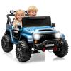 2 Seater Ride on Car Toy for Kids, 24V 4x4 Ride-on Truck, w/Parent Control, Soft Start, 3 Speed, 4-Wheeler Suspension, Bluetooth, LED Lights, Electric Car for Kids Toddler Ages 3-8, Lake Blue view 2