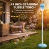RAINPOT Street Lamp Bubble Tower with Lights, Rechargeable Standing Bubble Maker, Adjustable Height Street Light for Outdoor Garden, Patio, Wedding, Party and Event Decor (Red 2PACK) view 2