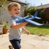 Cuteam Airplane Toys with Propeller Guard Safe EPP Foam Electric Glider for Aldults USB Rechargeable Long Flight Time Easy Assembly Outdoor Flying Toy Birthday Gifts Party Favors (Blue) view 4