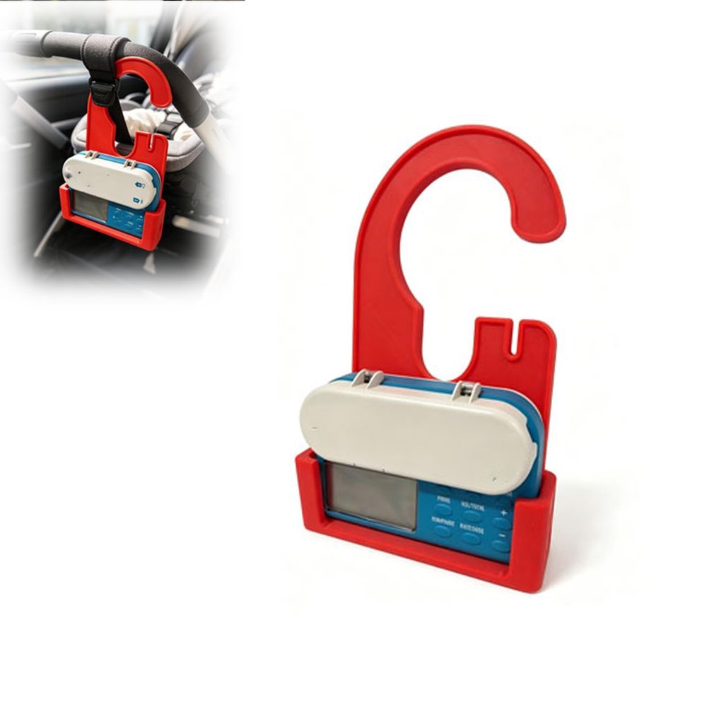 nekhfs Feeding Pump Organizer Holder, Compatible with Infinity and Compatible with G-Tube Feeding Pumps, Lightweight Hanging Caddy with, Portable Hands-Free Mount for Home,Wheelchair and Daily Care