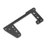 RC car Components Compatible with Kyosho MP11 RC Car Upgrade Parts A63T Carbon Fiber Pattern Second Floor Board Throttle Servo Mount Plate view 3
