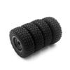 COMODO 4PCS 73mm Rubber RC Tires with 5mm Hex Wheel Rims for 1/10 Scale Off Road RC Cars Compatible with MN99S MN98 MN82 C24-1 B36 D12 C64 D74-1 view 2