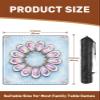 31.5" x 31.5" Mahjong Mat for Table with Carrying Bag Watercolor Oyster Shells Circular Arrangement Soft Blue Coastal Style Non-Slip Noise-Reducing Game Mat for Mahjong Poker Dominoes Board Games view 2