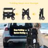 TODECARE Wagon Stroller for 2 Kids, Foldable All-Terrain Push Wagon, Black view 2