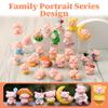 25Pcs Pig Figurines Set, Cute Cartoon Piggy Lucky Charms, Mini Animal Figures for Car Dashboard Desk Decoration view 2