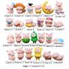 25Pcs Pig Figurines Set, Cute Cartoon Piggy Lucky Charms, Mini Animal Figures for Car Dashboard Desk Decoration view 4