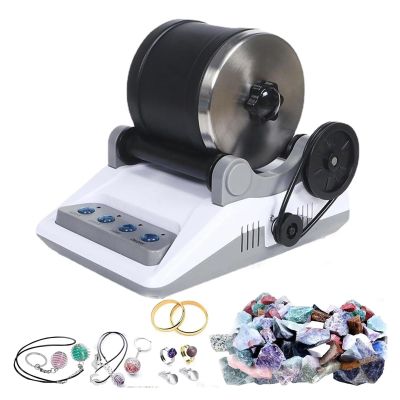 BMDTYCX Rock Tumbler Machine DIY Stone Polisher with 7Day Timer, Detachable Electric Grinder, Gem Polishing Kit for Beginners