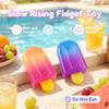 1Pc Ice Cream Squishy Fidget Toys,Slow Rising Squeeze Sensory Toys,Stress Anxiety Relief Squishies for Kids Adults,Summer Party Favors Easter Basket Stuffers Classroom Rewards(Blue-Purple) view 3