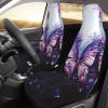 LPLSNWS Purple Butterfly Flowers Patterned, Durable Car Seat Covers, 2-Pack Suitable for Passenger Cars, Trucks, Commercial Vehicles, and Marine Seats view 3