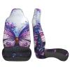 LPLSNWS Purple Butterfly Flowers Patterned, Durable Car Seat Covers, 2-Pack Suitable for Passenger Cars, Trucks, Commercial Vehicles, and Marine Seats view 4