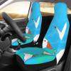 LPLSNWS Happy White Goose Patterned, Durable Car Seat Covers, 2-Pack Suitable for Passenger Cars, Trucks, Commercial Vehicles, and Marine Seats view 3