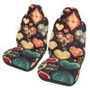 LPLSNWS Heart Crush Flower Patterned, Durable Car Seat Covers, 2-Pack Suitable for Passenger Cars, Trucks, Commercial Vehicles, and Marine Seats view 1