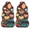 LPLSNWS Heart Crush Flower Patterned, Durable Car Seat Covers, 2-Pack Suitable for Passenger Cars, Trucks, Commercial Vehicles, and Marine Seats view 2