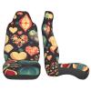 LPLSNWS Heart Crush Flower Patterned, Durable Car Seat Covers, 2-Pack Suitable for Passenger Cars, Trucks, Commercial Vehicles, and Marine Seats view 4