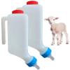 QmjdDymx 2Pcs Baby Bottles, 800Ml Lamb Baby Bottle with Scale Hanging Plastic Milk Feeder Bottle Little Goat Calf Sheep Nursing with Handle, Puppy Bowls view 3