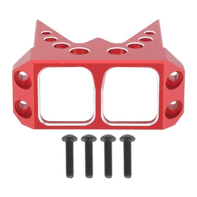 Srliya Aluminum Alloy Steering Servo Guard Armor, CNC Processed Anodized SOA Cover, Protect Steering Servo, Compatible with Hitec HS 7950TH, 1/10RC Crawler Upgrade Parts (Red)
