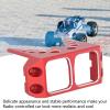 Srliya Aluminum Alloy Steering Servo Guard Armor, CNC Processed Anodized SOA Cover, Protect Steering Servo, Compatible with Hitec HS 7950TH, 1/10RC Crawler Upgrade Parts (Red) view 4