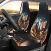 LPLSNWS Rugby On Fire Patterned, Durable Car Seat Covers, 2-Pack Suitable for Passenger Cars, Trucks, Commercial Vehicles, and Marine Seats view 3