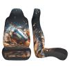 LPLSNWS Rugby On Fire Patterned, Durable Car Seat Covers, 2-Pack Suitable for Passenger Cars, Trucks, Commercial Vehicles, and Marine Seats view 4