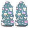 LPLSNWS Cute Little Fox Patterned, Durable Car Seat Covers, 2-Pack Suitable for Passenger Cars, Trucks, Commercial Vehicles, and Marine Seats view 2