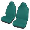 LPLSNWS Solid Dark Green Patterned, Durable Car Seat Covers, 2-Pack Suitable for Passenger Cars, Trucks, Commercial Vehicles, and Marine Seats view 1