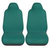 LPLSNWS Solid Dark Green Patterned, Durable Car Seat Covers, 2-Pack Suitable for Passenger Cars, Trucks, Commercial Vehicles, and Marine Seats view 2