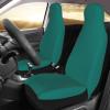 LPLSNWS Solid Dark Green Patterned, Durable Car Seat Covers, 2-Pack Suitable for Passenger Cars, Trucks, Commercial Vehicles, and Marine Seats view 3