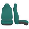 LPLSNWS Solid Dark Green Patterned, Durable Car Seat Covers, 2-Pack Suitable for Passenger Cars, Trucks, Commercial Vehicles, and Marine Seats view 4