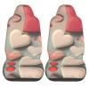 LPLSNWS Love Pattern Patterned, Durable Car Seat Covers, 2-Pack Suitable for Passenger Cars, Trucks, Commercial Vehicles, and Marine Seats view 2