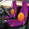 LPLSNWS Smiley Orange Patterned, Durable Car Seat Covers, 2-Pack Suitable for Passenger Cars, Trucks, Commercial Vehicles, and Marine Seats view 3