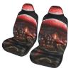 LPLSNWS Red Mushrooms in The Night Sky Patterned, Durable Car Seat Covers, 2-Pack Suitable for Passenger Cars, Trucks, Commercial Vehicles, and Marine Seats view 1