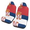 LPLSNWS Flag of Serbia Patterned, Durable Car Seat Covers, 2-Pack Suitable for Passenger Cars, Trucks, Commercial Vehicles, and Marine Seats view 1