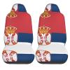 LPLSNWS Flag of Serbia Patterned, Durable Car Seat Covers, 2-Pack Suitable for Passenger Cars, Trucks, Commercial Vehicles, and Marine Seats view 2