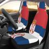 LPLSNWS Flag of Serbia Patterned, Durable Car Seat Covers, 2-Pack Suitable for Passenger Cars, Trucks, Commercial Vehicles, and Marine Seats view 3