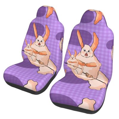 LPLSNWS Wacky Bunny Patterned, Durable Car Seat Covers, 2-Pack Suitable for Passenger Cars, Trucks, Commercial Vehicles, and Marine Seats