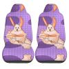 LPLSNWS Wacky Bunny Patterned, Durable Car Seat Covers, 2-Pack Suitable for Passenger Cars, Trucks, Commercial Vehicles, and Marine Seats view 2