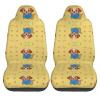 LPLSNWS Adorable Cartoon Dog Patterned, Durable Car Seat Covers, 2-Pack Suitable for Passenger Cars, Trucks, Commercial Vehicles, and Marine Seats view 2