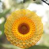 10 Inch Mandala Sunflower Wind Spinner Gift for Women Mom, Laser Cut Rustproof Metal 3D Kinetic Hanging Wind Sculpture for Summer Garden Farm Yard Art Balcony Patio Porch Window Decor view 1