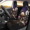 LPLSNWS White Mushrooms and Flowers Patterned, Durable Car Seat Covers, 2-Pack Suitable for Passenger Cars, Trucks, Commercial Vehicles, and Marine Seats view 3