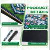 31.5" x 31.5" Mahjong Mat for Table with Carrying Bag Playful White Tigers Pink Monkeys Floral Blue Green Non-Slip Noise-Reducing Game Mat for Mahjong Poker Dominoes Board Games view 4