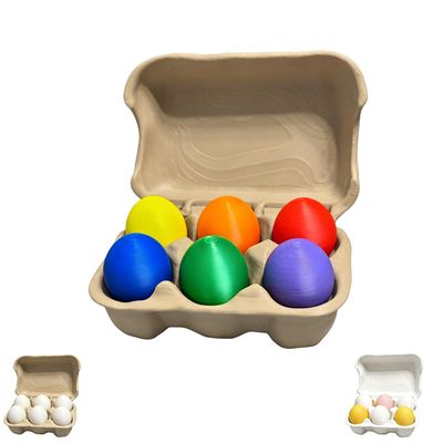3D Printed Egg Carton Clicker, Egg Carton Keyboard Fidget, Clicker Fidget Toy, Keyboard Fidget Toy, Keyboard Clicker Fidget, 6 Egg Carton, Novelty Office Stress Relief Desk Gadget (Multicolor)