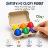 3D Printed Egg Carton Clicker, Egg Carton Keyboard Fidget, Clicker Fidget Toy, Keyboard Fidget Toy, Keyboard Clicker Fidget, 6 Egg Carton, Novelty Office Stress Relief Desk Gadget (Multicolor) view 3