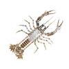 3D Metal Lobster Model Kit, 830PCS Mechanical Cyberpunk Insect DIY Assembly Puzzle, Stainless Steel Craft Model with Gear Structure, Advanced Building Kit Collectible Desk Decor Gift for Hobbyist view 1