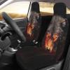 LPLSNWS Angry Red Wolf Patterned, Durable Car Seat Covers, 2-Pack Suitable for Passenger Cars, Trucks, Commercial Vehicles, and Marine Seats view 3