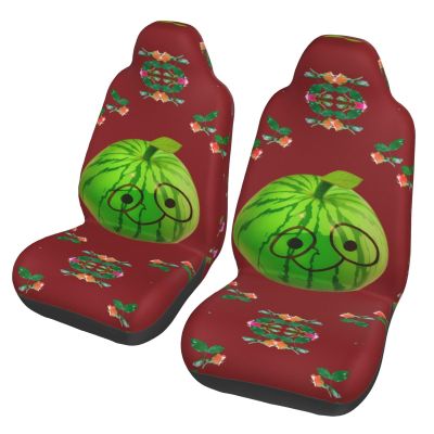 LPLSNWS Big Eye Watermelon Patterned, Durable Car Seat Covers, 2-Pack Suitable for Passenger Cars, Trucks, Commercial Vehicles, and Marine Seats
