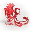 28+ PCS Suzaku 3D Metal Model Kit, Mythical Bird DIY Assembly Puzzle, No Glue Screw Build Mechanical Ornament Desk Collectible for Teens & Adults view 4